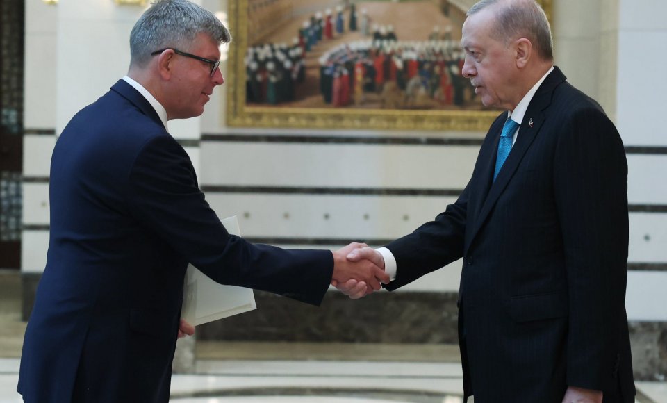 Lietuvos Respublikos ambasadorius įteikė skiriamuosius raštus Turkijos Respublikos prezidentui 