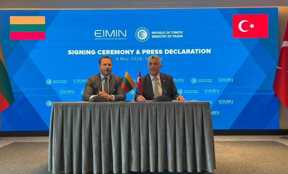 Lietuva ir Turkija stiprina ekonominį bendradarbiavimą